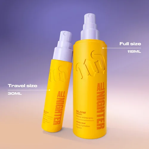 Vista 10 de Urban Decay All Nighter - Spray Fijador de Maquillaje Impermeable de Viaje, Acabado de Brillo Piel de Cristal, Hasta 24 Horas de Uso, Niebla Facial