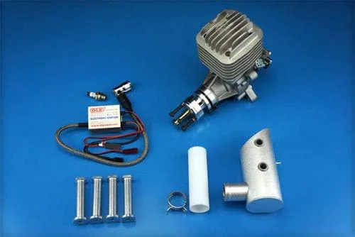 Vista 3 de Nuevo motor de gasolina DLE55 55cc para avión RC