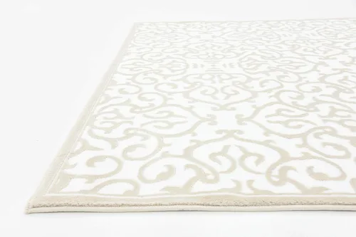 Vista 16 de Unique Loom Rushmore Collection Johnson - Alfombra rectangular de 5 pies 1 pulgada x 8 pies, color blanco nieve/beige