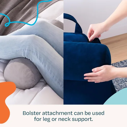 Vista 3 de Linenspa XL Almohada de lectura con brazos y soporte para el cuello