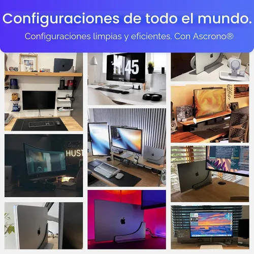 Vista 7 de Base de acoplamiento para MacBook Pro de 13, 15, 16 pulgadas, conexión con dos puertos Thunderbolt 4 USB-C, concentrador de estación de acoplamiento