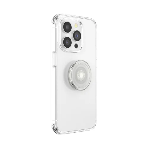 Vista 3 de PopSockets - Agarre para teléfono con soporte expandible, agarre adhesivo, transparente