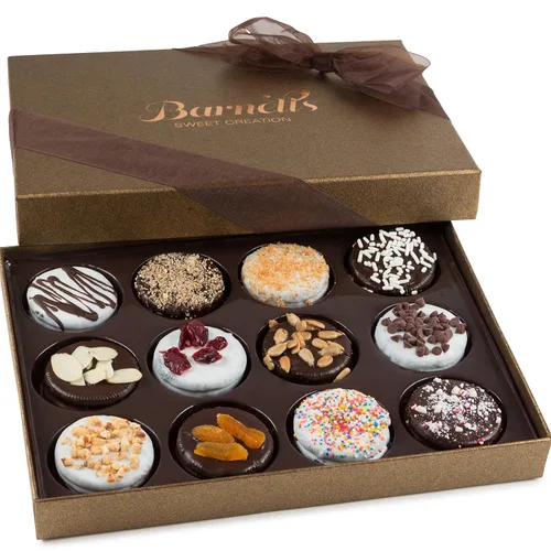 Vista 8 de Barnetts - Cesta de galletas de chocolate para mujer, regalo de feliz cumpleaños, ideal para mamá, esposa, tía, abuela, sobrina, hija, hermana