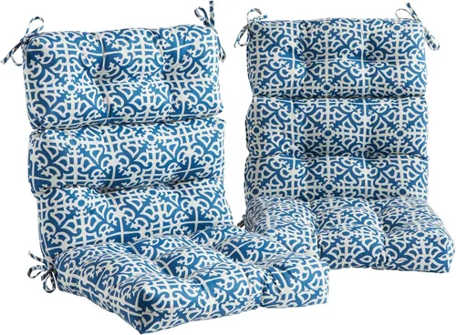 Vista 58 de Greendale Home Fashions Adobe Stripe - Cojín para silla de respaldo alto para exteriores (44 x 22 pulgadas)