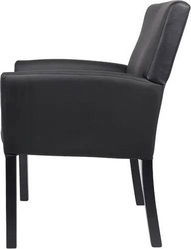 Vista 7 de Boss Office Products Executive Box - Silla con brazo con acabado de caoba en color negro