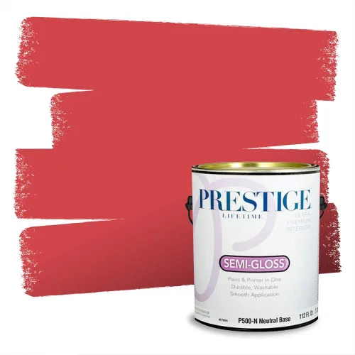 Vista 457 de Prestige Paints Pintura exterior e imprimación en uno, 1 galón, plano, coincidencia comparable de Valspar* Amber Rose*