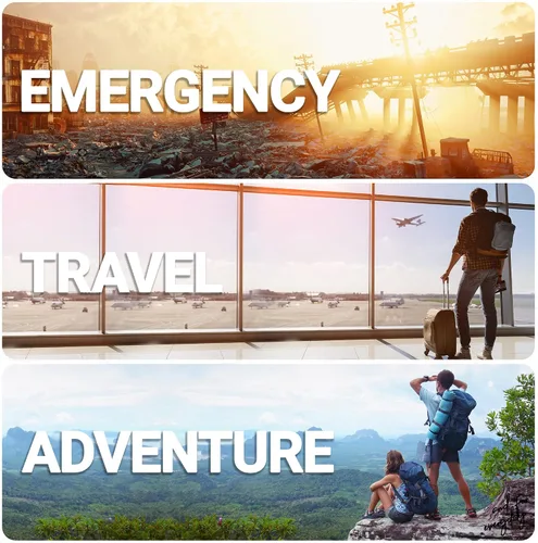 Vista 6 de ETA Botella alcalina con filtro de agua para viajes, camping, senderismo, mochileros, emergencias, supervivencia. Elimina hasta el 99.99%