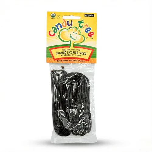 Vista 11 de Candy Tree Cordones orgánicos, sin trigo ni gluten, cereza, paquete de 4, 2.65 oz