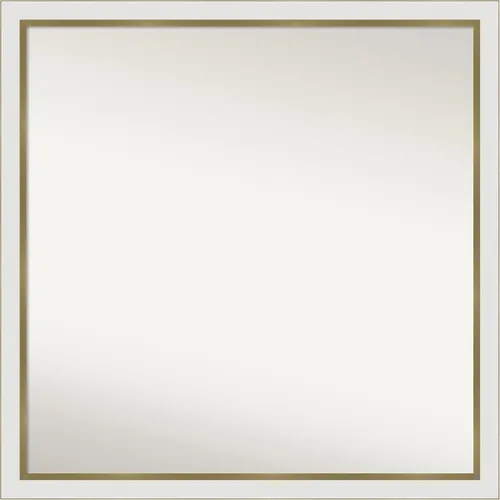 Vista 535 de Amanti Art Espejo personalizado, espejo de baño estrecho Alexandria White Wash, espejo de pared o espejo de tocador de baño sobre el fregadero