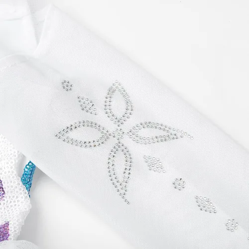 Vista 6 de Ohlover Girls Princess Costume Snow Party Sequins Halloween Dress up