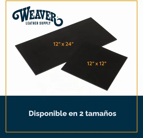 Vista 5 de Weaver Leather Supply Silent Poundo Board, tablero protector de goma autorreparable, herramienta de artesanía en cuero para martillar y más, 12 x 12