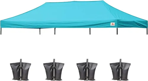 Vista 51 de ABCCANOPY Toldo de repuesto para tienda de campaña desplegable (8 x 8 pies, blanco)