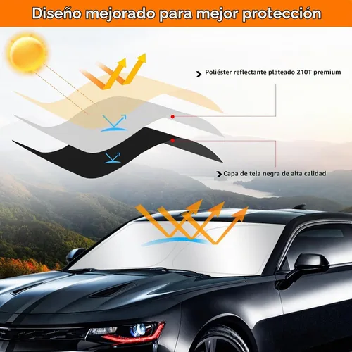 Vista 3 de D-Lumina - Parasol delantero Winshield para Chevy Camaro 2016-2024