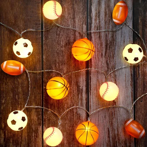 Vista 11 de Bencailor Tira de luces deportivas de 5 pies para decoración de fiestas