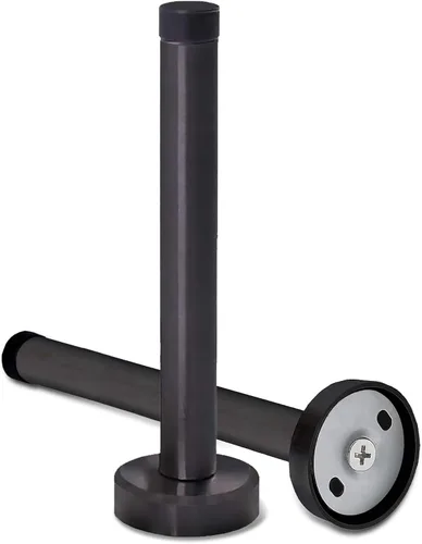 Vista 11 de KOLAKO Topes de puerta, tope de puerta de acero inoxidable, tope de puerta de 5 pulgadas (120 mm) de largo con punta de goma, protector de pared
