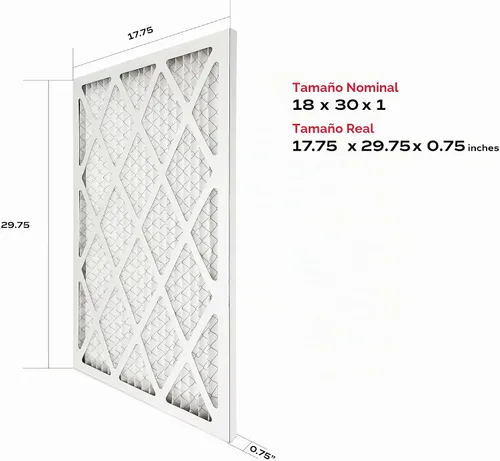 Vista 2 de True Blue Filtro de aire MERV 11 de 18 x 30 x 1 pulgadas (paquete de 4) Filtro de aire electrostático plisado para horno HVAC Filtro de repuesto