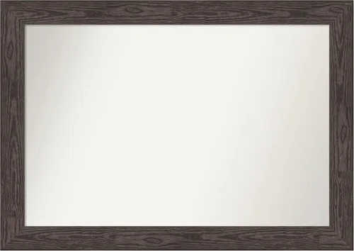 Vista 271 de Amanti Art Espejo personalizado, espejo de baño negro puente, espejo de pared o espejo de tocador de baño sobre el fregadero (26 x 26 pulgadas)