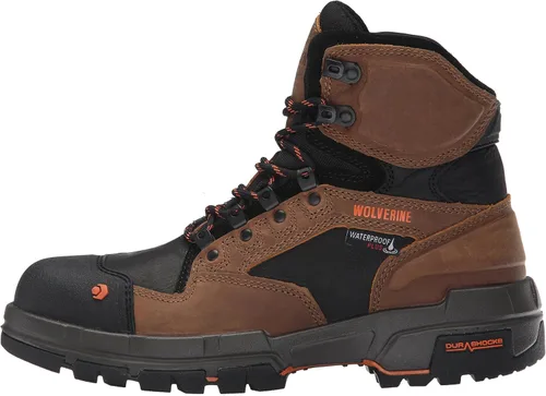 Vista 8 de Wolverine Legend zapatos de trabajo impermeables con puntera de composite 6pulgadas para hombre
