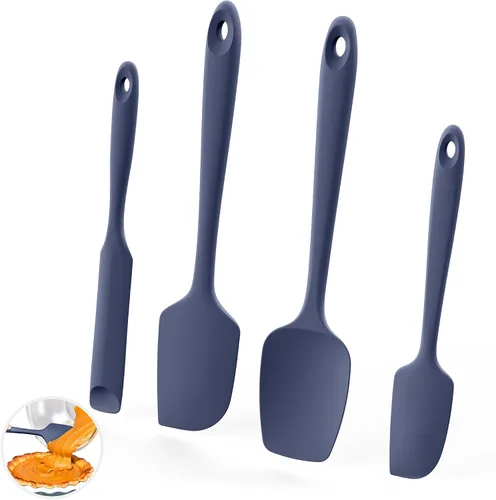Vista 14 de U-Taste Espátulas de silicona resistentes al calor de 600ºF: Raspador de horneado de silicona flexible de grado alimentario, utensilios de cocina