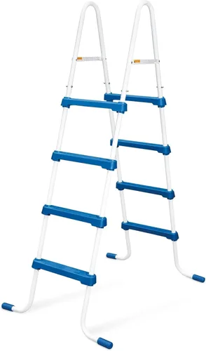 Vista 12 de Funsicle SureStep - Escalera de piscina de acero ligero de 3 escalones para exteriores con pies antideslizantes para uso en exteriores, color negro