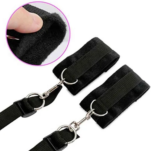 Vista 5 de Correas de sujeción para cama de tamaño Queen, restricciones de lazos sexis para parejas, kit de amarre sexual debajo del colchón para adultos