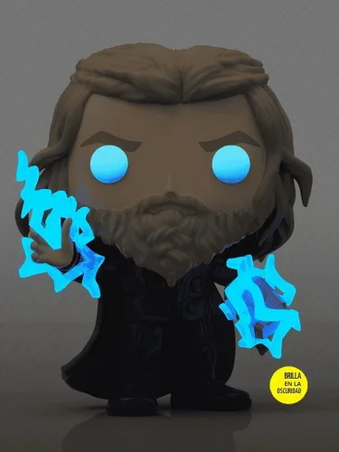 Vista 3 de Funko Pop! Marvel: Avengers End Game - Figura de vinilo de Thor con Mjolnir Coleccionables exclusivos de edición limitada (brilla en la oscuridad)