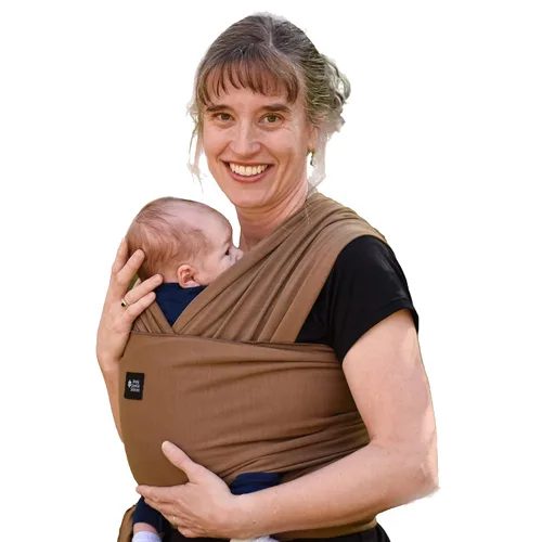 Vista 26 de Portabebés suave, elástico, envoltura de algodón para bebé, cabestrillo para bebé, cubierta de lactancia para usar con recién nacido-bebé