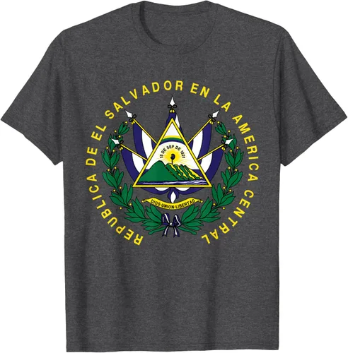 Vista 31 de amdesco Salvador Camisa, salvadoran Escudo de armas playera, mujer L, Blanco