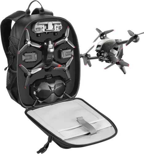 Vista 10 de Smatree Mochila profesional para DJI Air 3, funda rígida impermeable para DJI Air 3 Fly More Combo/RC 2 y accesorios