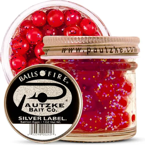 Vista 18 de Pautzke Balls O' Fire - Cebo para huevos de salmón 3-Etiqueta verde