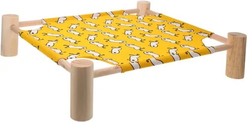 Vista 7 de Cat Hammock Bed Elevated Detachable Pet Sleeping Bed for Cats and Animals Washable Seasons for Indoor and Outdoor Use