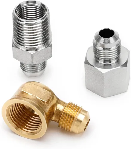 Vista 3 de Stanbroil Kit Conector de Línea de Gas Flexible sin Silbato de 3/8" X 12" para Hoguera de Gas Natural o LP y Chimenea