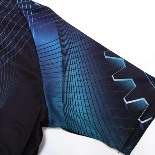 Vista 7 de JPOJPO - Conjunto de camiseta de ciclismo para hombre, manga corta, ropa para bicicleta MTB, ropa Ciclismo Team Downhill pantalones cortos