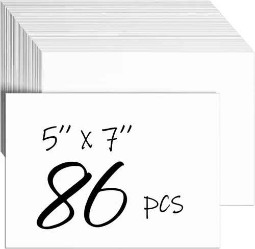Vista 8 de CreGear 40 hojas de papel de cartulina blanca, papel de impresora de cartulina de 5 x 7 pulgadas 80lb/230gsm Heavy Thick Printing Papers, Copy