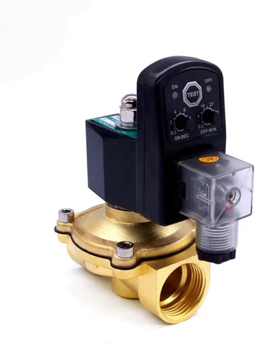 Vista 4 de Water Air Solenoid Valve with Timer 220v 110v 24v Normally Closed 3/8 1/2 3/4 1-1/4 1.5 2 Brass Valve(1",BSP_24VAC_80 Degrees Celsius)
