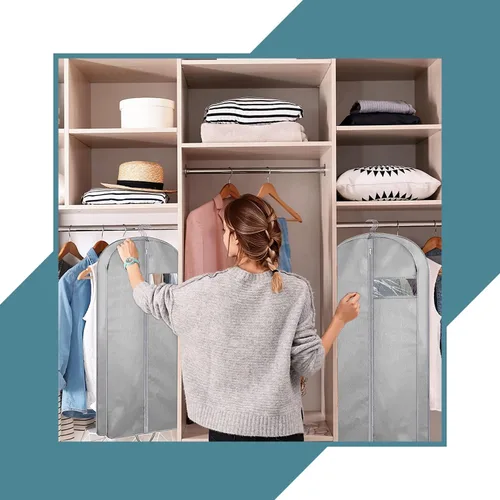 Vista 13 de Personalized Passion Bolsas de ropa para hombres y mujeres, tamaño perfecto de 60 pulgadas, funda de traje para viajes y almacenamiento, bolsa