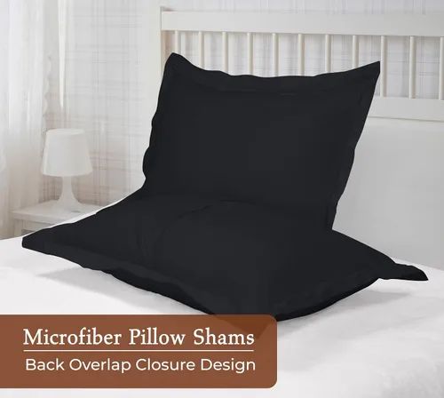 Vista 2 de Royale Linens Paquete de 2 fundas de almohada de tamaño estándar de 20 x 26 pulgadas, microfibra cepillada, fundas de almohada de cama, resistentes