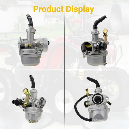 Vista 8 de HIAORS PZ19 Carburador de 19 mm con estrangulador por cable Compatible con Taotao Coolster 110cc 125cc Apollo Sunl NST Coolsport Lifan Baja ATV Quad