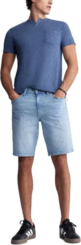 Vista 5 de Buffalo David Bitton Pantalones cortos de mezclilla rectos y relajados para hombre