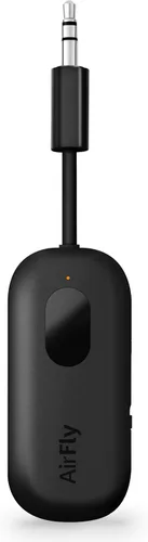 Vista 12 de AirFly Pro 2 Deluxe - Adaptador Bluetooth para avión, conecta 2 AirPods o auriculares inalámbricos - Transmisor/receptor Bluetooth AUX de 3.5mm