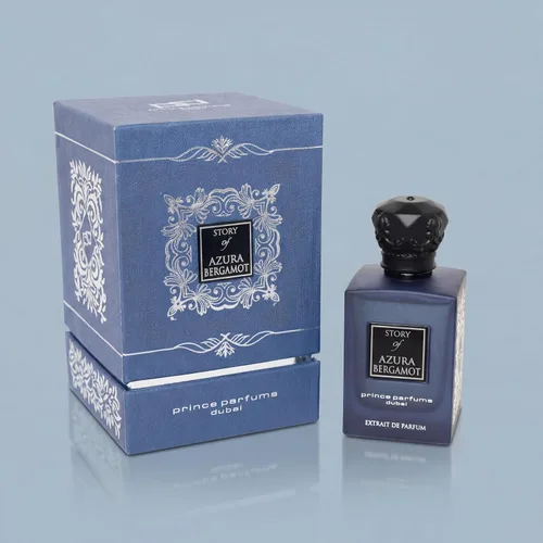 Vista 8 de Prince Parfums Dubai - Story of Azura Bergamota - Extrait de Parfum para hombre 3.4 onzas - Colonia de lujo con pomelo, bergamota, sándalo y vetiver
