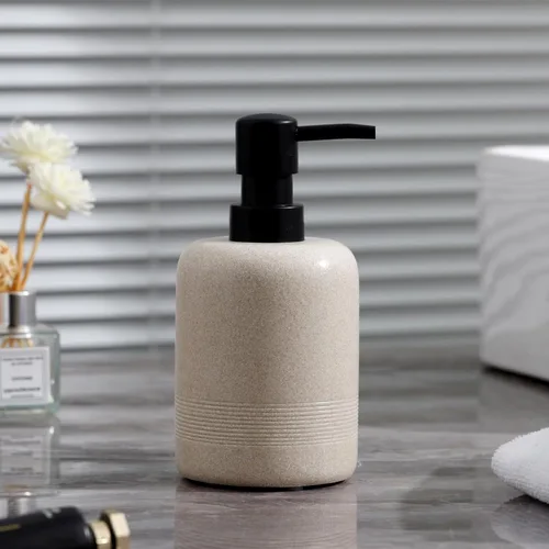 Vista 2 de Juego de dispensador de jabón, 2 unidades de 11.8 fl oz, 11 oz, dispensador de loción de jabón de manos para encimera de baño y fregadero de cocina