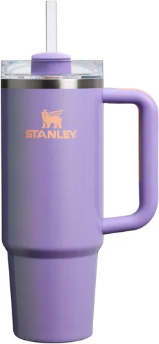 Vista 85 de STANLEY Quencher H2.0 Vaso Térmico con asa y pajilla, 64 onzas, tapa Flowstate de 3 posiciones, gran capacidad para viajes y deportes, vaso de acero