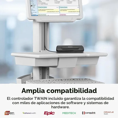 Vista 3 de Ambir ImageScan Pro 687-AS Escáner de tarjeta dúplex para computadora Windows PC y MAC