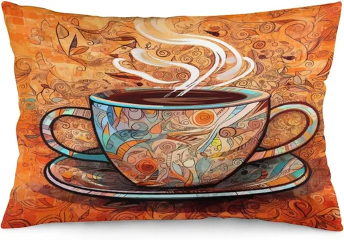 Vista 9 de Funda de almohada con sombrero de bruja con diseño de gato de 20 x 30 pulgadas, diseño de impresión de doble cara con cremallera invisible, Patrón 8
