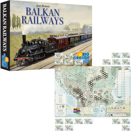 Vista 4 de Rio Grande Games Balkan Railways - Juego de mesa de estrategia económica, sin suerte, 3-5 jugadores, 45-90 minutos