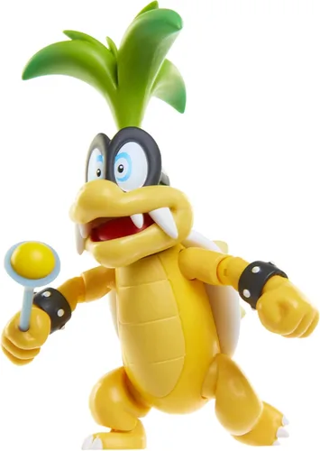 Vista 2 de Super Mario Figura de acción articulada coleccionable de Iggy Koopa de 4 pulgadas con accesorio de varita, perfecta para niños y coleccionistas por