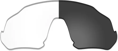 Vista 19 de Lenses Replacement for Oakley Flight Jacket OO9401 Sunglass - Confirm Fit Scratch Resistant Abrigo de espejo negro polarizado