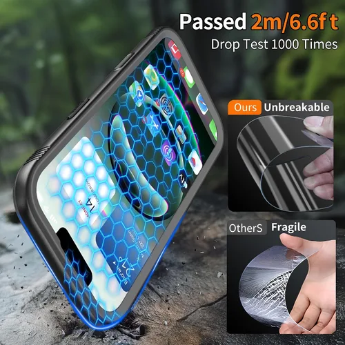 Vista 5 de Cozycase TOP - Funda impermeable para iPhone Air - Militar resistente 360 a prueba de golpes, cuerpo completo con protector de cámara de pantalla