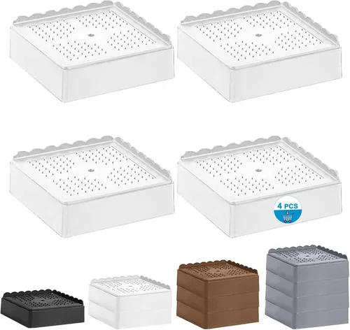 Vista 21 de Elevador de cama de 1 pulgada, 2 pulgadas, 3 pulgadas, 4 pulgadas de alta resistencia, elevador de muebles ajustable para mesa, escritorio, sofá
